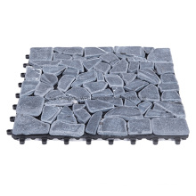 Garden Patio Decorative Low Maintenance Interlocking Deck Tile Natural Stone Tile Flooring